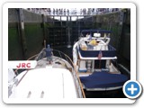 In the Ballard Locks, returning to Seattle from Puget Sound, July 2011
