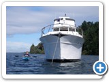 Anchored for the weekend in Andrews Bay, Sept 2011