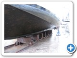 Haulout for cleaning, fastener checks and new bottom paint, March 2012