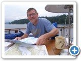 Anchored for the weekend in Andrews Bay, August 2012