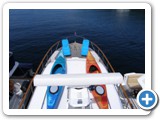 Anchored in Andrews Bay with Olympic Yacht Club, Aug 2012