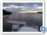 Heading out of the Ballard Lock into Puget Sound during sunset, Sept 2012
