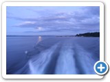 Crusing past Bainbridge Island heading to Poulsbo during moonrise, Sept 2012