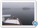 Leaving Port of Poulsbo on a foggy morning, Sept 2012