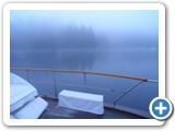 Foggy morning anchored in Andrews Bay, Oct 2012