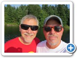 Steven and Mike, anchored in Andrews Bay, Sept 2013